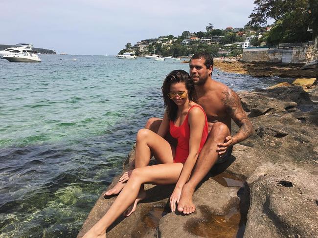 Jesinta and husband Buddy Franklin. Picture: Instagram