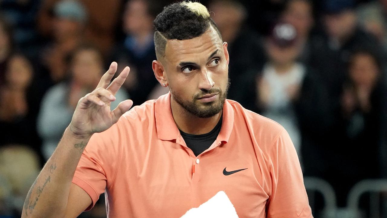Nick Kyrgios offered to drop food at fans’ houses. (AAP Image/Dave Hunt)