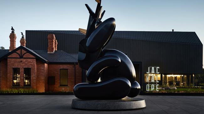 The dramatic forecourt of Jackalope, Mornington Peninsula