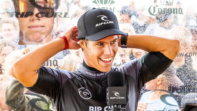 Morgan Cibilic beat John John Florence in round three of the Rip Curl Newcastle Cup. Pic: Matt Dunbar/World Surf League