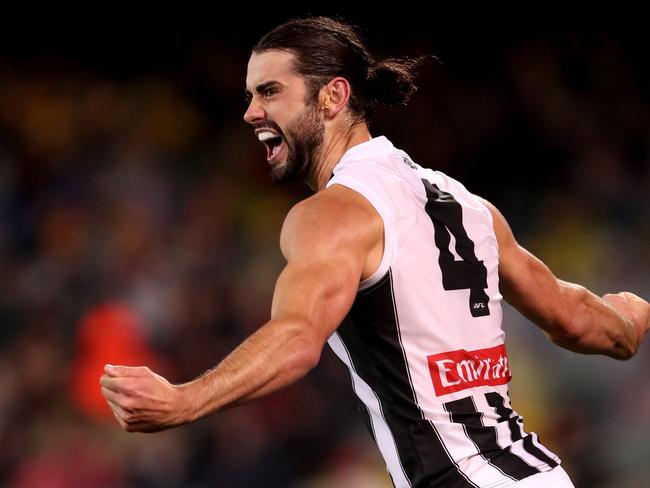 Brodie Grundy of the Magpies