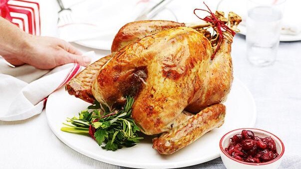 This roast turkey with pancetta stuffing is sure to be a hit (see recipe link at end of article).