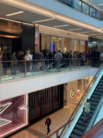 People patiently lined up to pay their respects to the victims. Picture: news.com.au