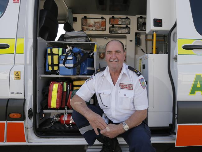 DVG Pics.  Bryce Duggan has been an Ambulance Officer in the Derwent Valley for 40 years.  He is pictured at the Ambulance Station, Circle Street, New Norfolk. PIC: MATT THOMPSON