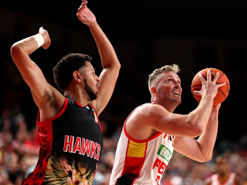 Jesse Wagstaff could still add to his 450 NBL games next season, but the Perth Wildcat hasn’t put too much thought into whether or not there will be another season yet. Picture: Getty Images