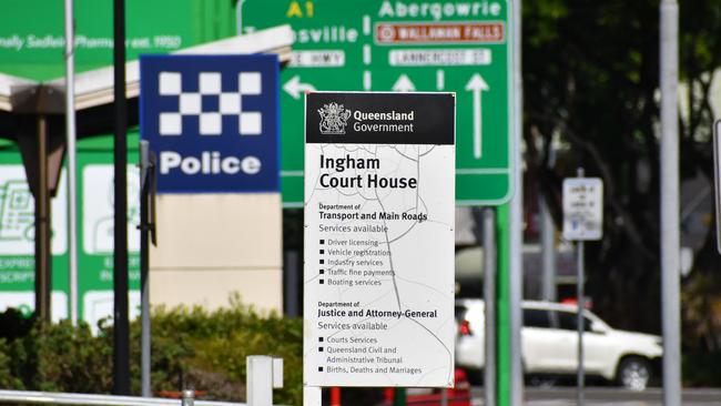 A photograph taken outside the Ingham Magistrates Court in Hinchinbrook Shire on Friday. Picture: Cameron Bates