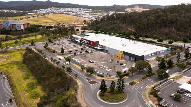 Drone image of Mater Health Hub Springfield. Picture: Mater