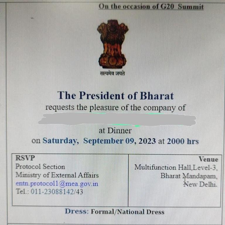 The invite that began the controversy. Picture: Twitter.