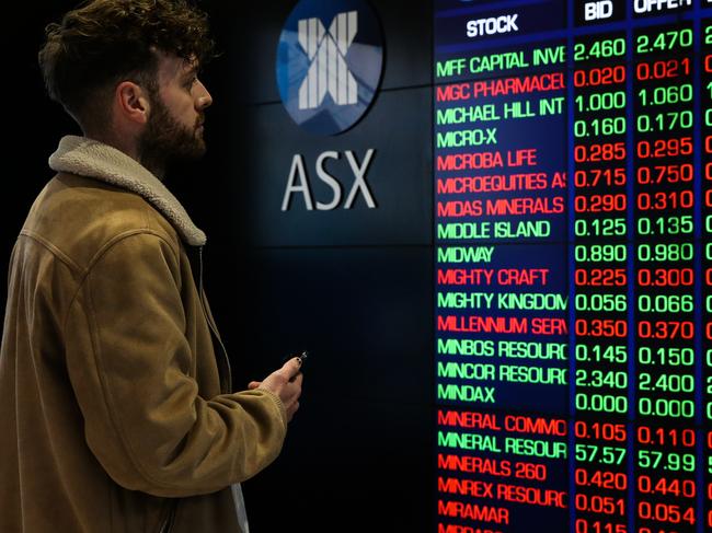 SYDNEY, AUSTRALIA - NEWSWIRE PHOTOS June 06 2022:  A general view of the digital boards at the ASX in Sydney. Picture NCA Newswire/ Gaye Gerard.