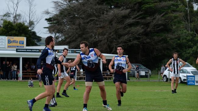 Campbell Brown impressed in his debut for Kilcunda Bass. Photo: Nici Cahill/Kilcunda Bass FNC