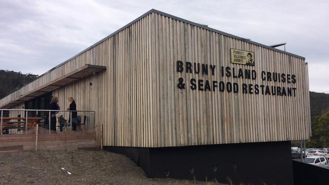 The new Bruny Island Cruises visitors centre and restaurant. Picture: DAVID KILLICK