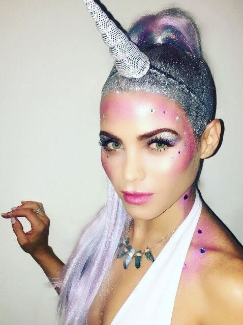 Halloween 2016 via social media ... Jenna Dewan-Tatum channels a unicorn. Picture: Instagram