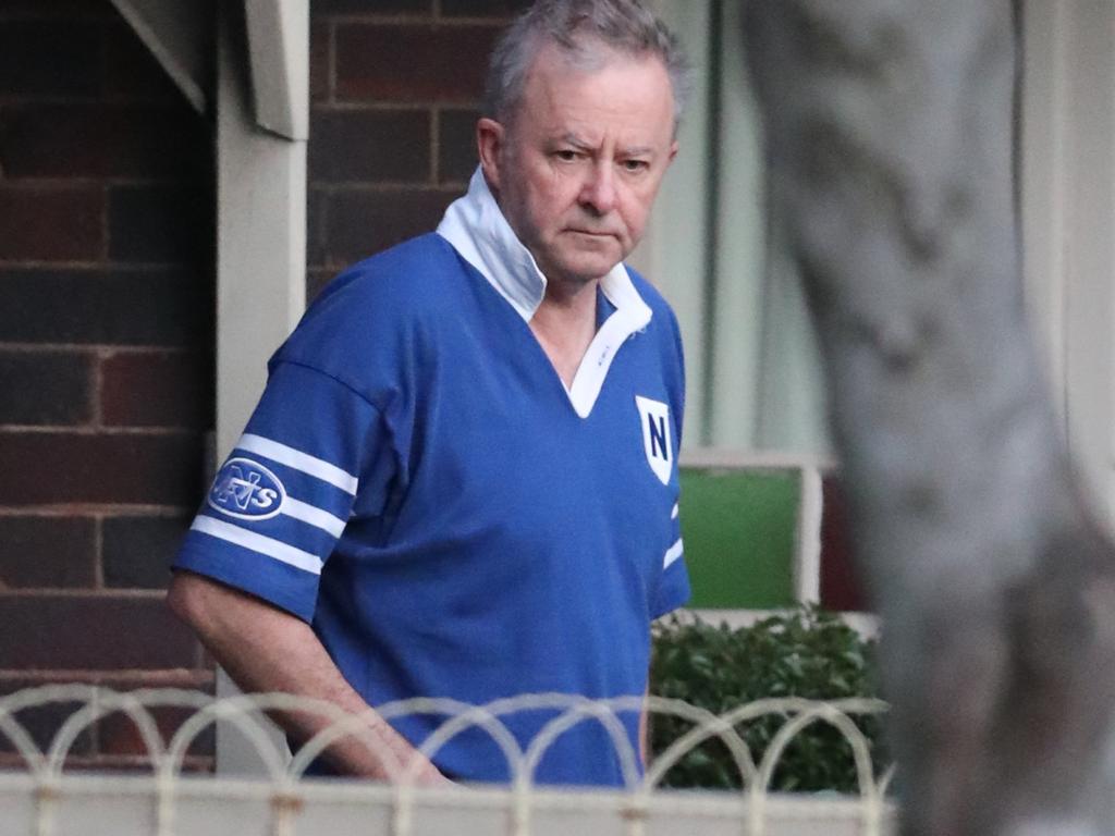 Albo outside his Marrickville home. Picture: John Grainger