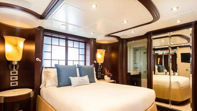 One of the bedrooms on board De Lisle.