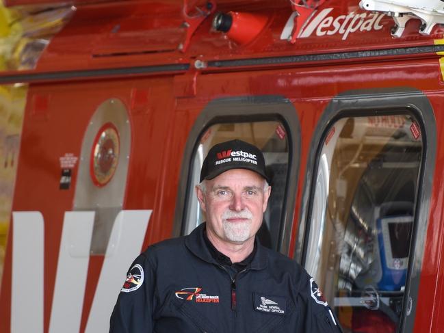 30 years: Air Crew Officer, Mark Sewell is celebrating 30 years with the Westpac Life Saver Rescue Helicopter.