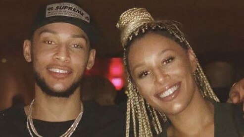 Ben Simmons with his sister Olivia, who has accused their half-brother of molesting her.