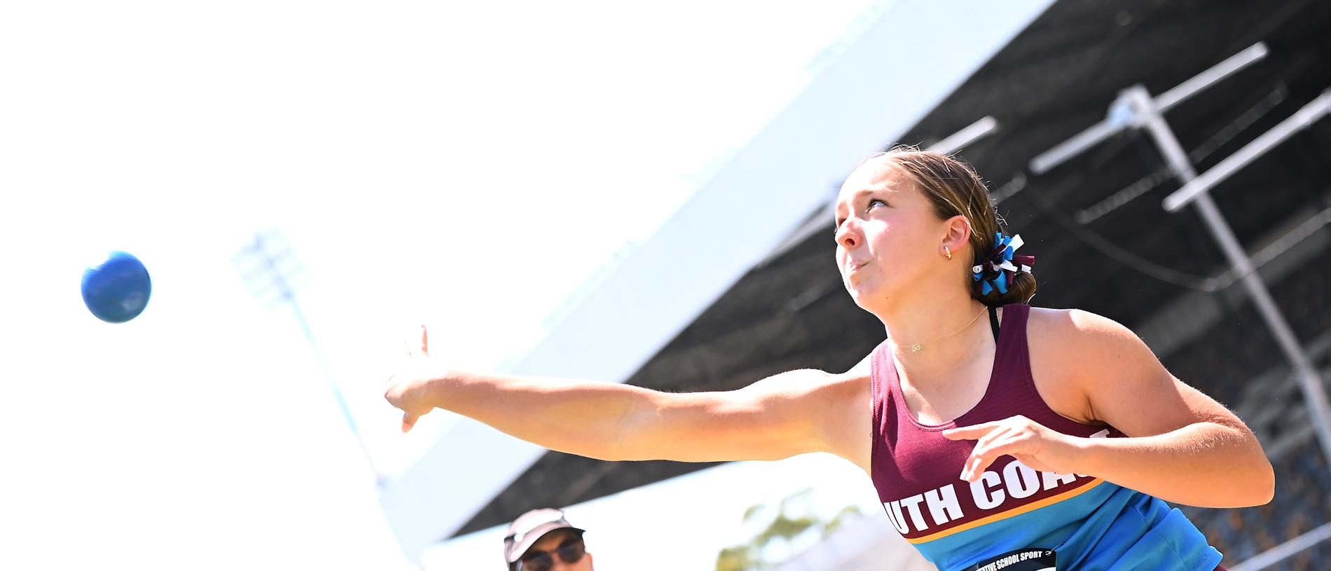 Queensland Representative School Sport track and field championships in Brisbane. Saturday October 12, 2024. Picture, John Gass