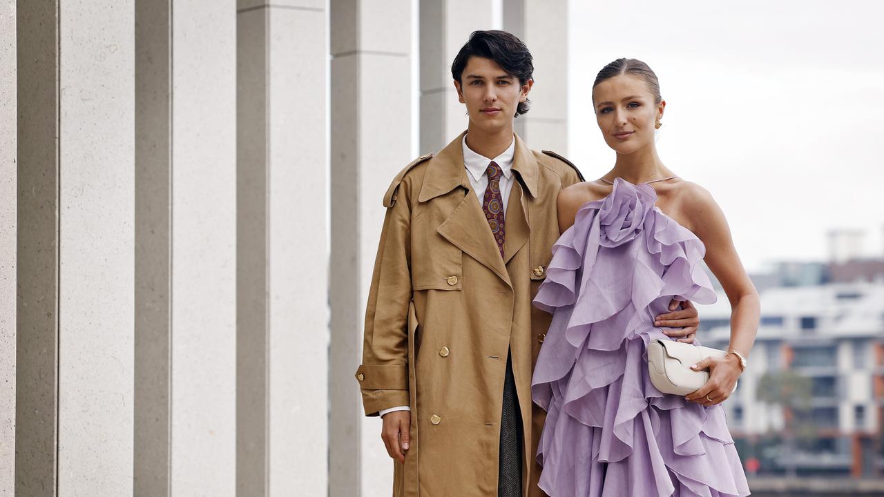 Count Nikolai’s sweet PDA moment at Fashion Week