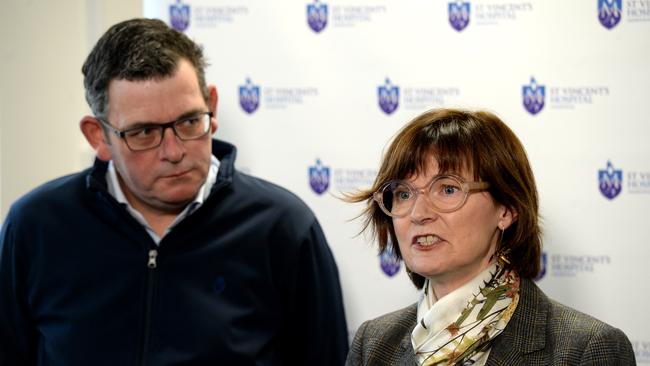 Victorian Premier Daniel Andrews and Health Minister Mary-Anne Thomas. Picture: NCA NewsWire / Andrew Henshaw