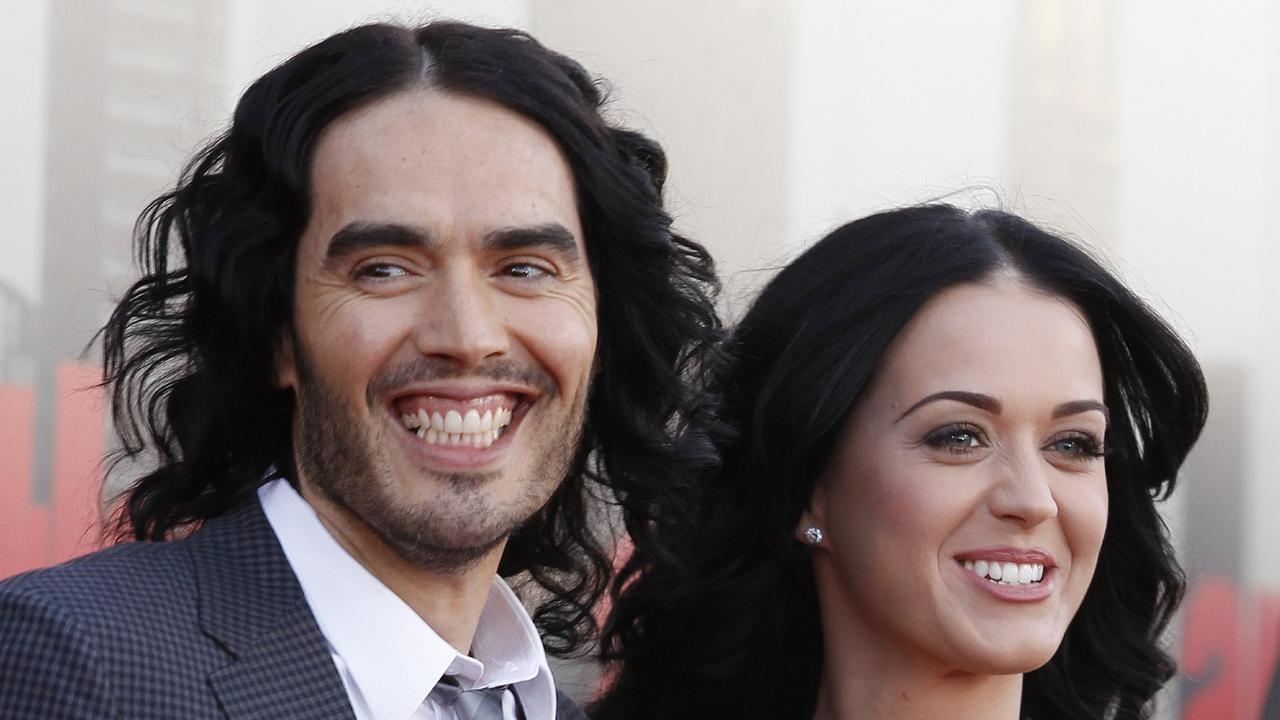British actor Russell Brand married American singer Katy Perry in 2010 but the pair divorced one year later. Picture: AP.