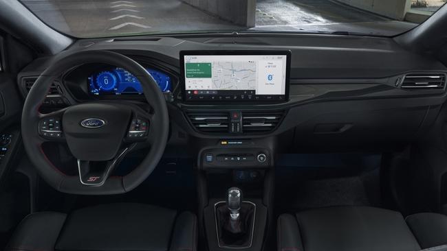 A giant 13.2-inch touchscreen dominates the dash. (overseas model shown)