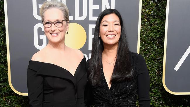 Meryl Streep and NDWA director Ai-jen Poo. Picture: Getty Images