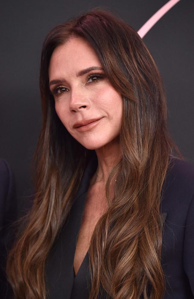Victoria Beckham has unveiled a new skincare collaboration with famed Australian facialist, Melanie Grant. Picture: AFP