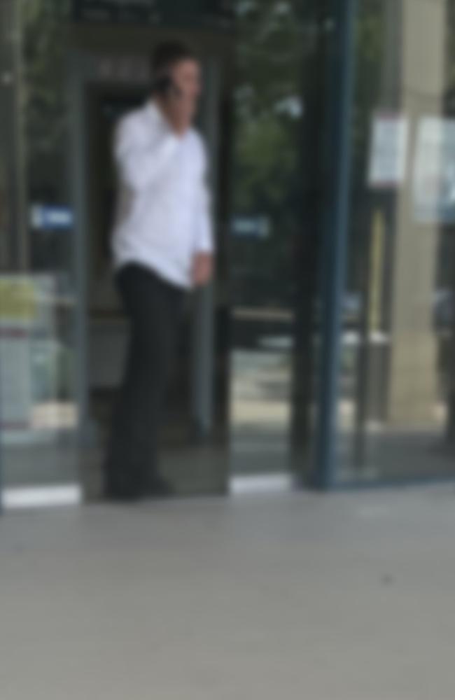 The Maroochydore man leaving the Caboolture Magistrates Court on May 12.