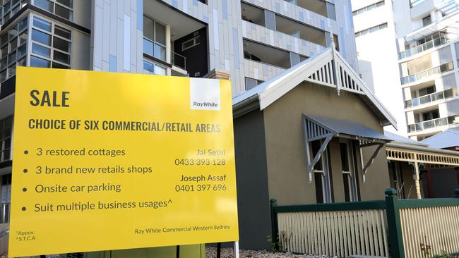 Commercial real estate values continue to drop in western Sydney. Picture: NCA NewsWire / Damian Shaw