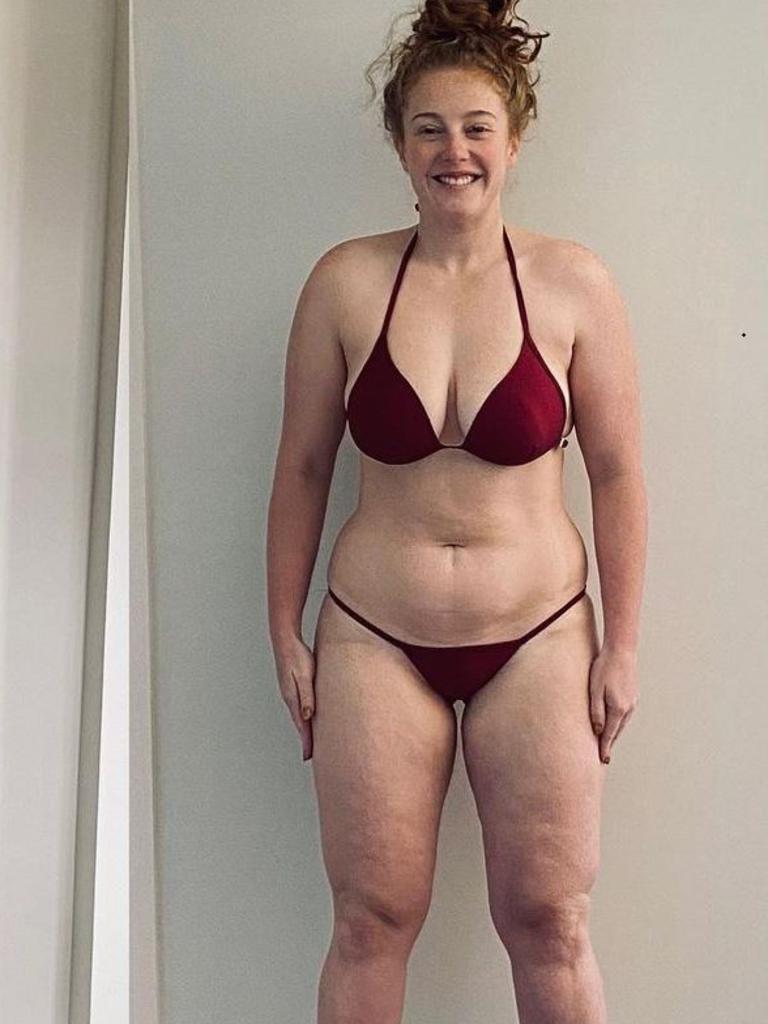 The ex-army worker wanted to establish a better relationship with her body. Picture: Instagram/redsjourn3y