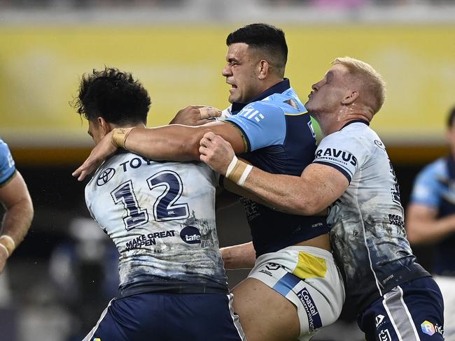 David Fifita was dumped following the Gold Coast’s big loss to the Cowboys. Picture: Getty Images