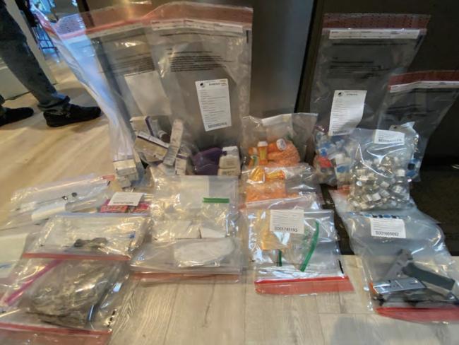 Police allegedly found a ‘drug selling emporium’ at the home of the ‘Ketamine Queen of Los Angeles’. Picture: Supplied