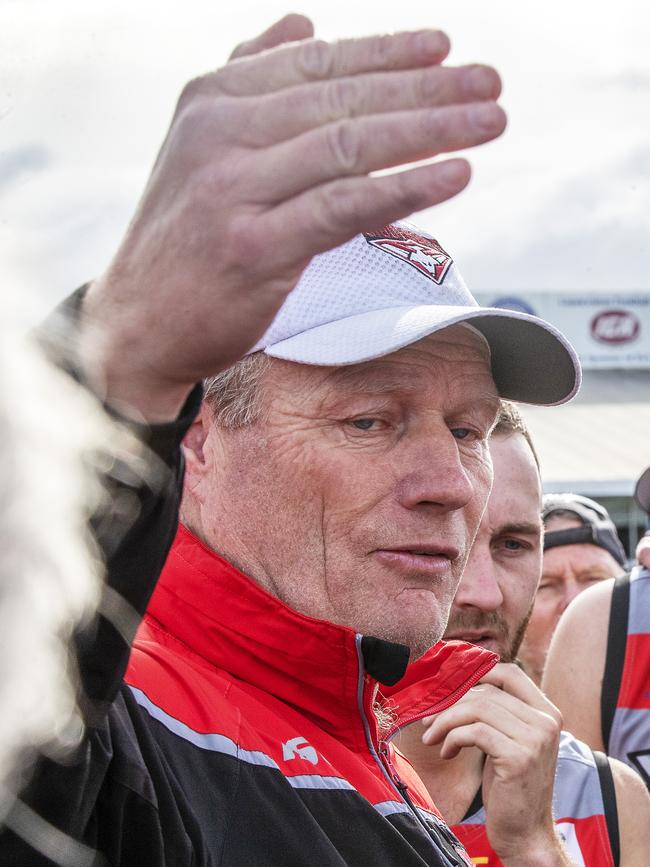 Lauderdale coach Darren Winter. Picture: CHRIS KIDD