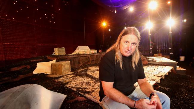 28/07/2018 Portrait of author Tim Winton, whose novel That Eye, The Sky has been made into a play at State Theatre Company of SA at the Dunstan Playhouse Theatre, Adelaide. Photo by Kelly Barnes