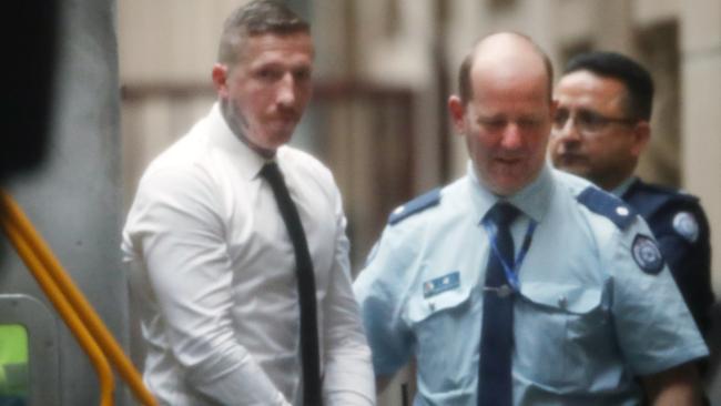 Tyson Armstrong arrives at the Supreme Court of Victoria. Picture: David Crosling