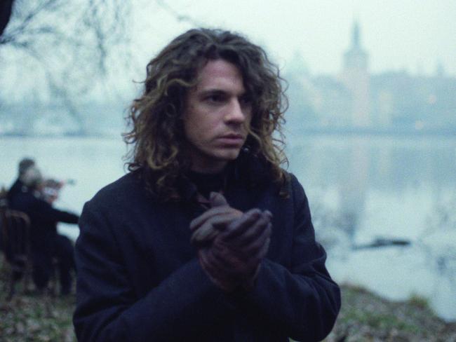 Michael Hutchence in a scene from the new doco. Picture: Supplied