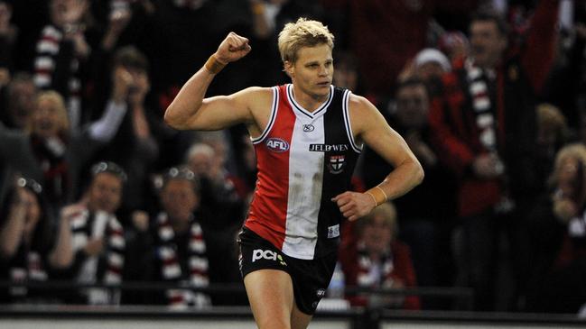 Nick Riewoldt booted a massive goal outside from outside 50m as the adrenaline flowed.