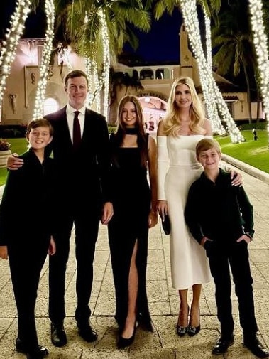 Ivanka Trump and family spent Christmas at Mar-a-Lago. Picture: Ivanka Trump/Instagram