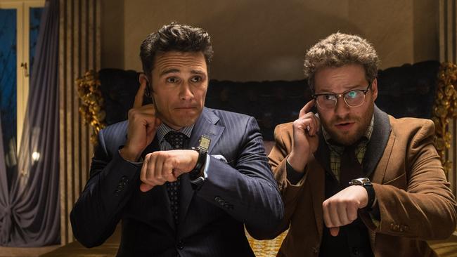 James Franco and Seth Rogen take on North Korea in The Interview.