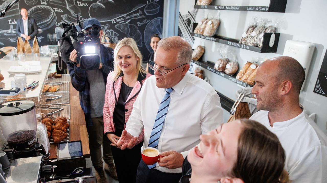 Scott Morrison got a few laughs along the way. Picture: Jason Edwards