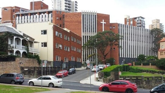 A photo of the St Aloysius' College in Kirribilli.