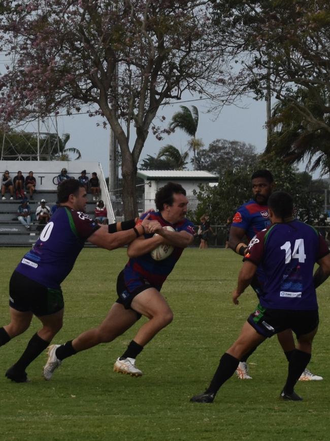Open men's grand final between GH United and Coastal Balaz at the Mackay Indigenous Rugby League Carnival. Picture: Mitch Bourke.