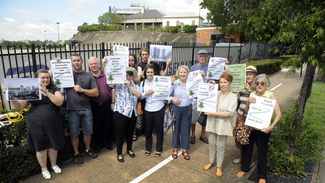 Community group ParkIT, formed to advocate for the old ABC site be turned into parkland. Photo: Paul Guy