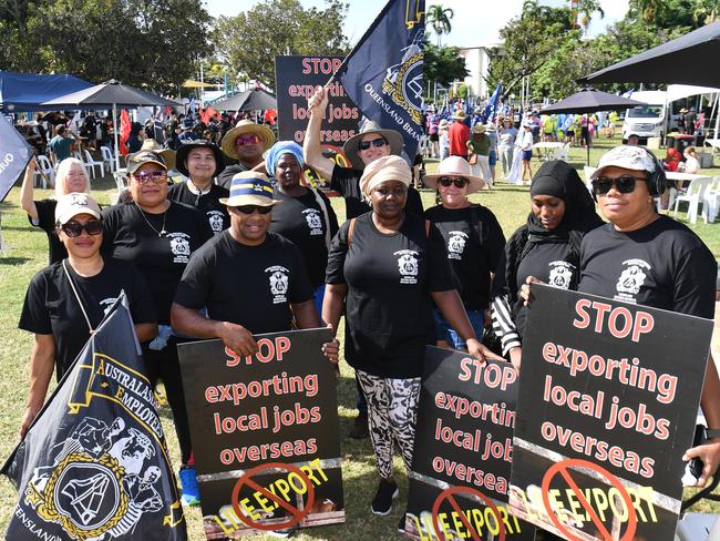 Townsville Labor Day March at Strand Park. Picture: Evan Morgan