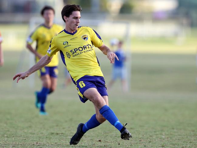 Young midfielder Jason Campbell has re-signed with Gold Coast United. Picture: Richard Gosling