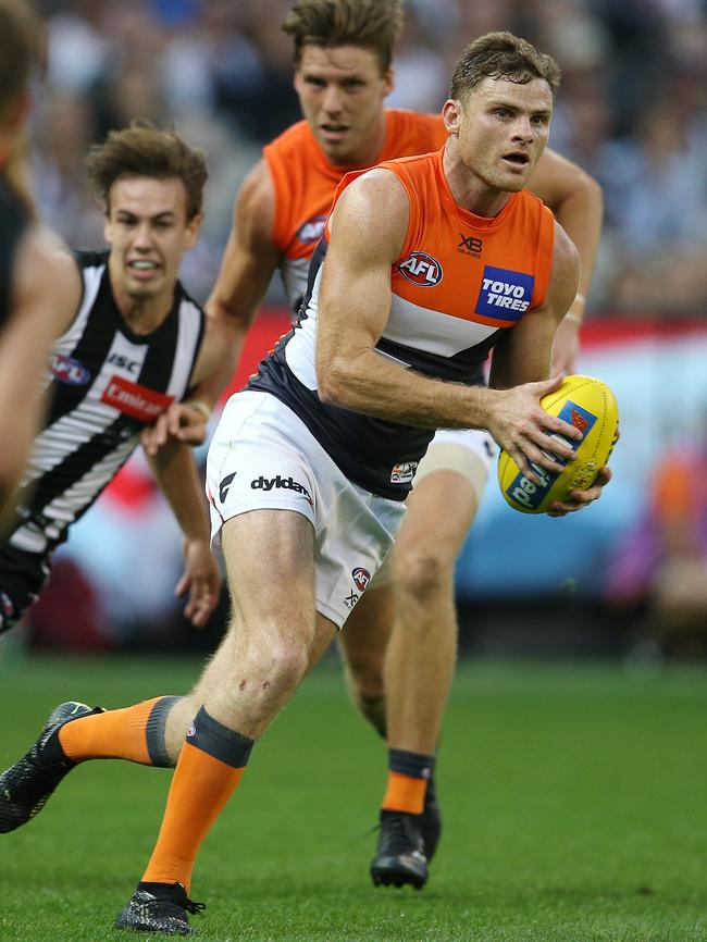 Heath Shaw on the burst for Collingwood. Picture: Michael Klein