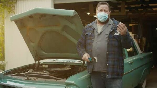 Shane Jacobson in the Victorian Government COVID-19 ad campaign. Image: Victorian Government.