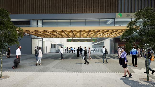 Concept designs for Suburban Rail Loop stations were released by the state government earlier. Picture: Supplied.