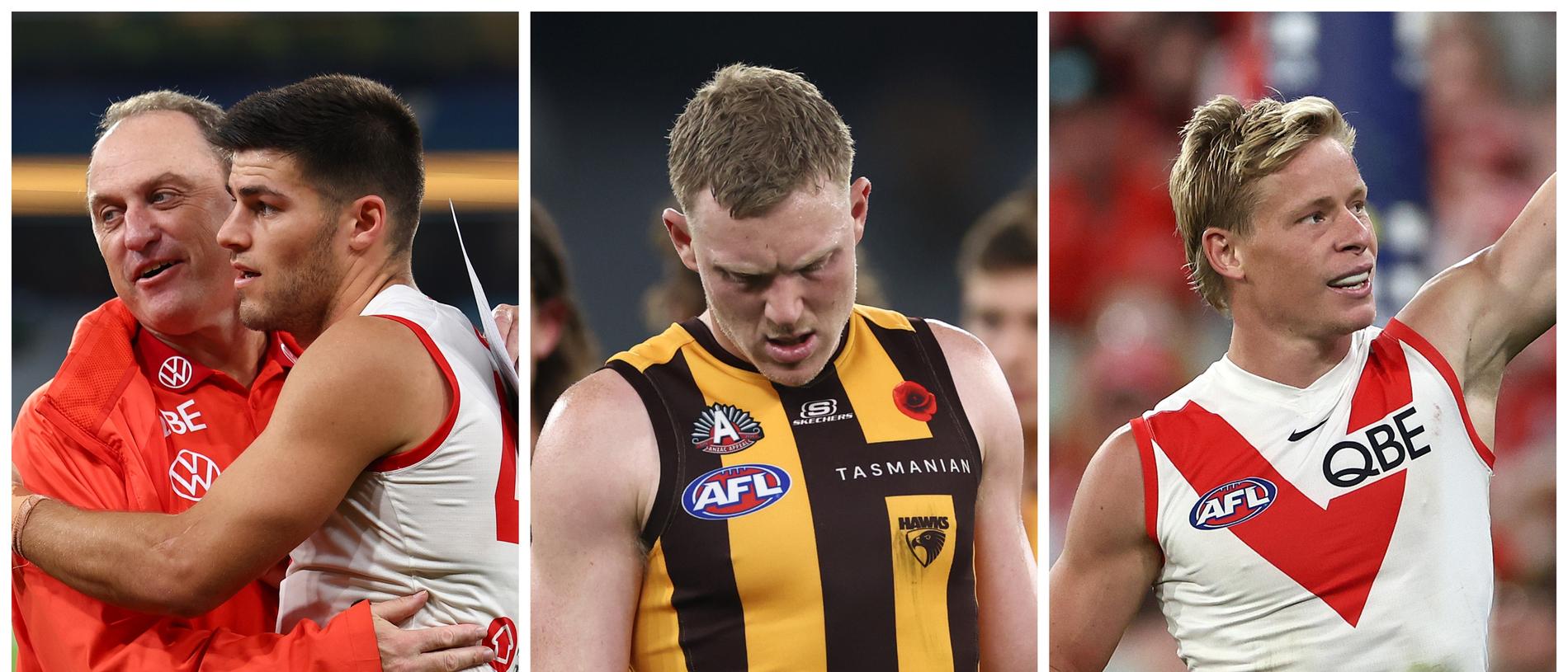John Longmire and Lewis Melican, James Sicily and Isaac Heeney