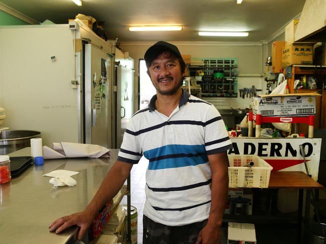 Hien ‘Johnny’ Dau, who runs the Box Village Bakery in Sylvania, has apologised for the dodgy chicken schnitzel and pork rolls / Picture: Jonathan Ng